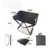 Adjustable Portable Folding Camping Table - Lightweight, Small, Quick Deploy BBQ/Tea Table for Outdoors