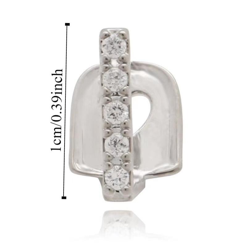 3/5 ks Bling Hip Hop Zubní Grillz Punk Jednoduché Zubní Rovnátka Trendy Jednoduché Klipy Grillz Párty
