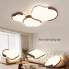Mid-Century Style Walnut Cloud Ceiling Light - Full Spectrum, Eye Protection, Warm & Romantic Lighting for Living Room or Master Bedroom