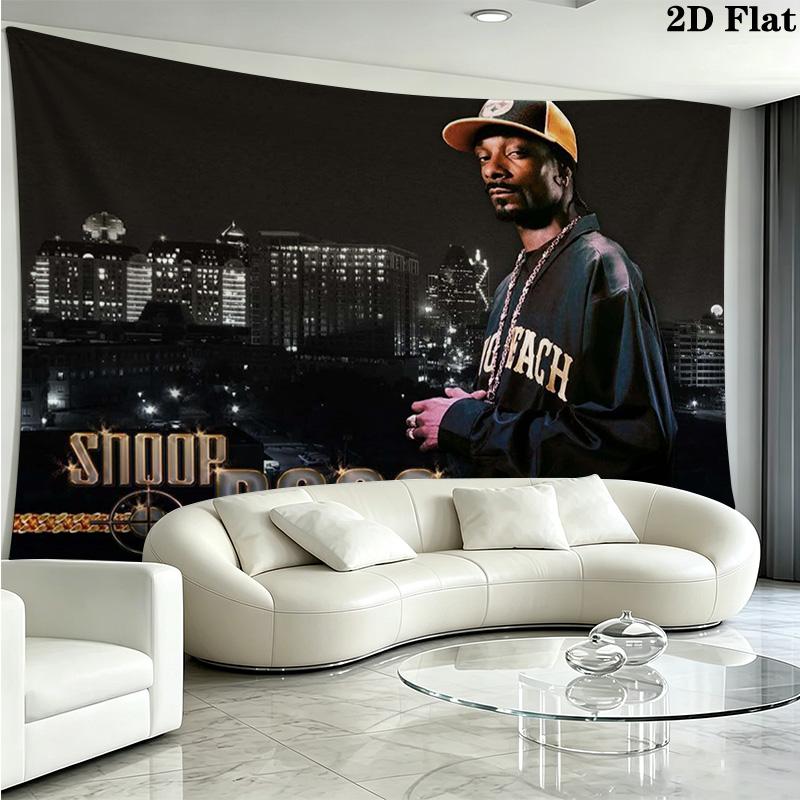 Snoop Dogg Wall Tapestry Aesthetic Wall Hanging Printed Fabric Blanket Decorative Tapestries for Bedroom Living Room Home Decor