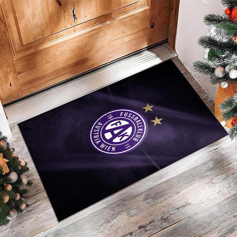 Austria Wien FC Soccer Football Pattern Soft Area Rug Non Slip Indoor Floor Carpet Sports Decor Mat for Bedroom