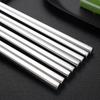 KitchenSeven 304 Stainless Steel Square-Head Chopsticks