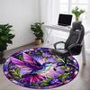 1pc Stained Glass Hummingbird Chair Carpet for Office - Durable, Ideal for Chair Mats, Stylish & Functional Decorative Rug Yy260130080
