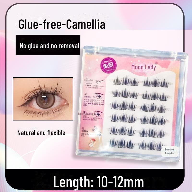 

Yue Jiao Niang Натуральные Ленивые Лисьи Накладные Ресницы Без Клея Толстые Завивающиеся Нижние