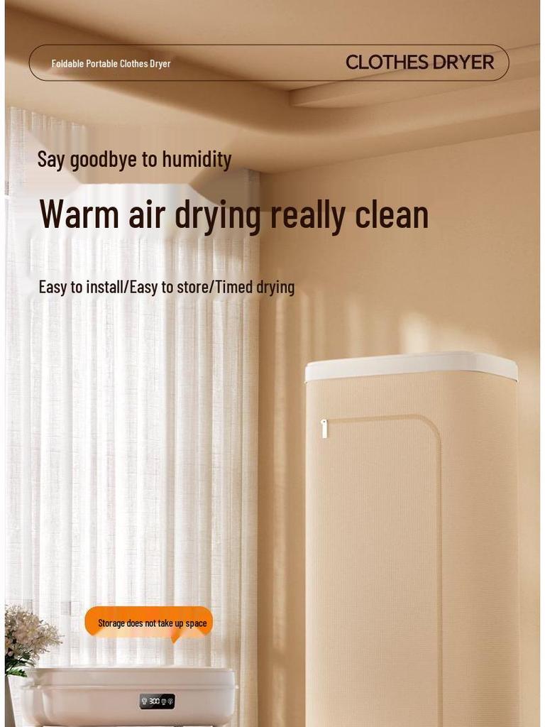 Large Capacity Folding Clothes Dryer for Dormitory, Home, Travel