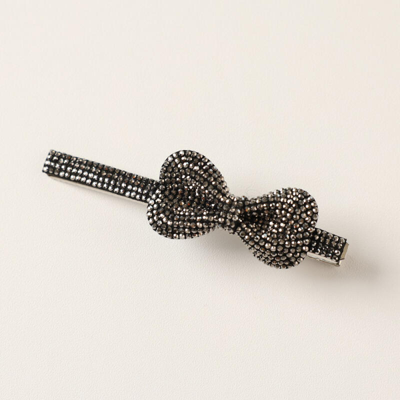 Renee Samt Schwarz Kristall Band Haarnadel A285