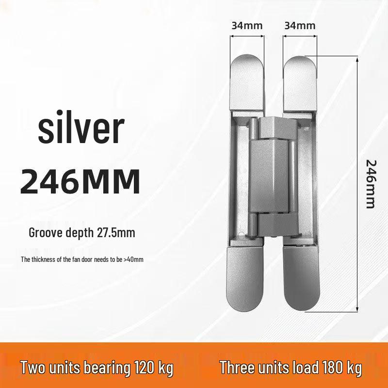 Invisible Adjustable Silent Hinge for Concealed Folding Doors