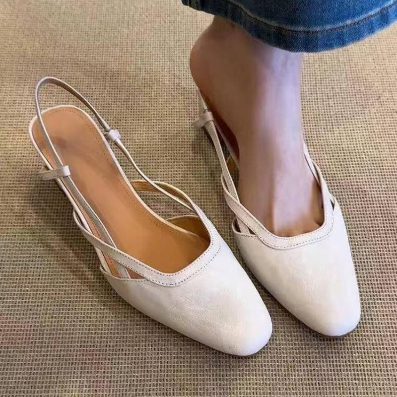 Women High Heels Sandals Dress Shoes Walking Cozy Chunky Shoes Summer Woman Slippers 2025 Trend Elegant Mujer Zapatillas
