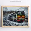 Diamond Landscape Diamond Painting Embroidery With Round Stones Train Hobby And Handicraft Pictures