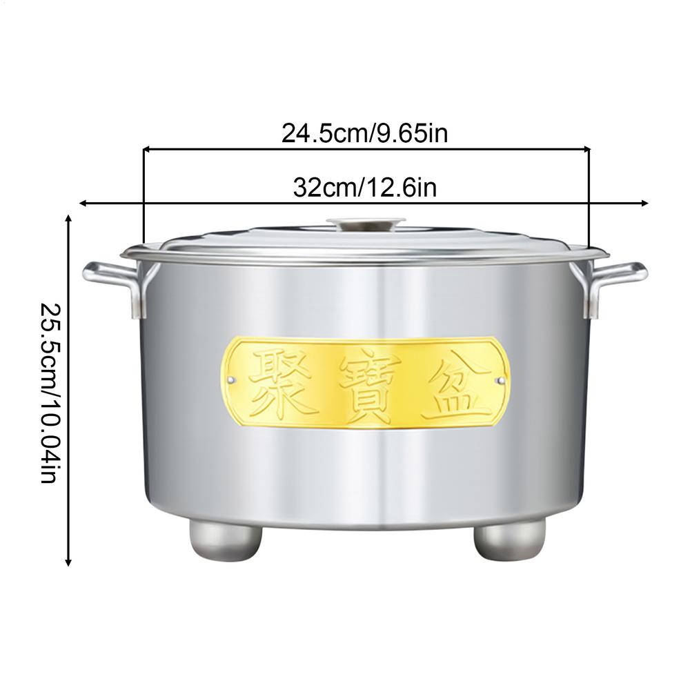 

Бочка для вогню Нержавіюча сталь Жаростійка банка Бочка для спалювання паперу Клітка З кришкою Для дров Сміття Сад Задній двір Ферма Патіо срібний