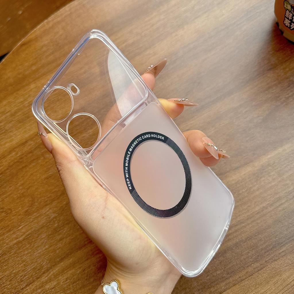 Case for Xiaomi 17T Pro,17T Wireless Charging Magnetic Ring Casing Anti-Fingerprint Matte Cover