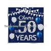 Blue Gold 1st Birthday Party Disposable Tableware Set