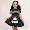 2026 Girl Short-Sleeved Dress Cute Kuromi Hello Kitty print Skirt Summer New Clothes Original Brand Clothing Children's sleep