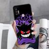 Husă Drăguță Pokemon Gengar Pentru Motorola G30 G60 G22 G9 Play G82 G52 G8 G9 G50 One Fusion Edge 20 Negru Moale Telefon Capas Silicon