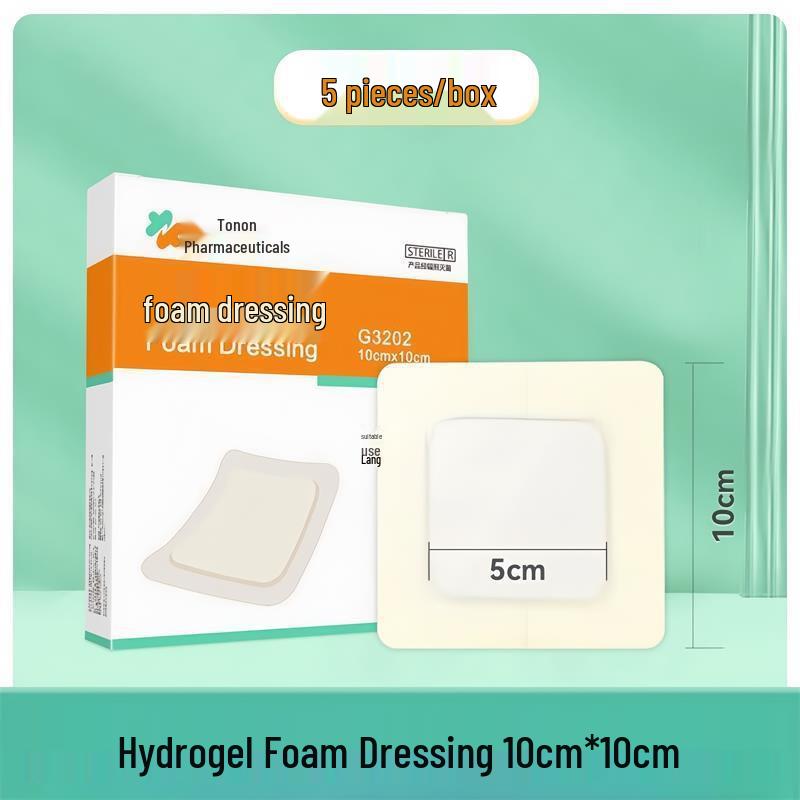 Hydrogel-Pad zur Prävention von Druckgeschwüren bei älteren Menschen – Saugfähiges medizinisches Schaumstoff-Verbandmaterial.