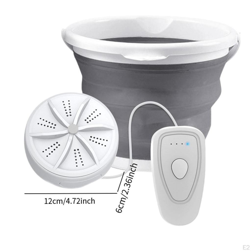 Mini Washing Machine with Water Bucket for Underwear Socks Portable Turbo Washer Touring