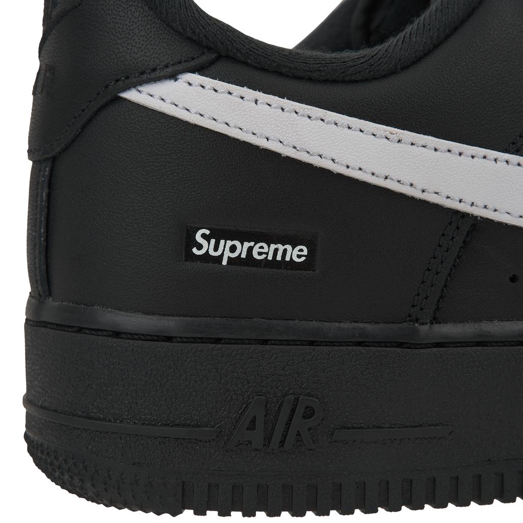 Supreme X Nike Air Force 1 Low Box Logo - Black White Unisex Sneakers CU9225-002
