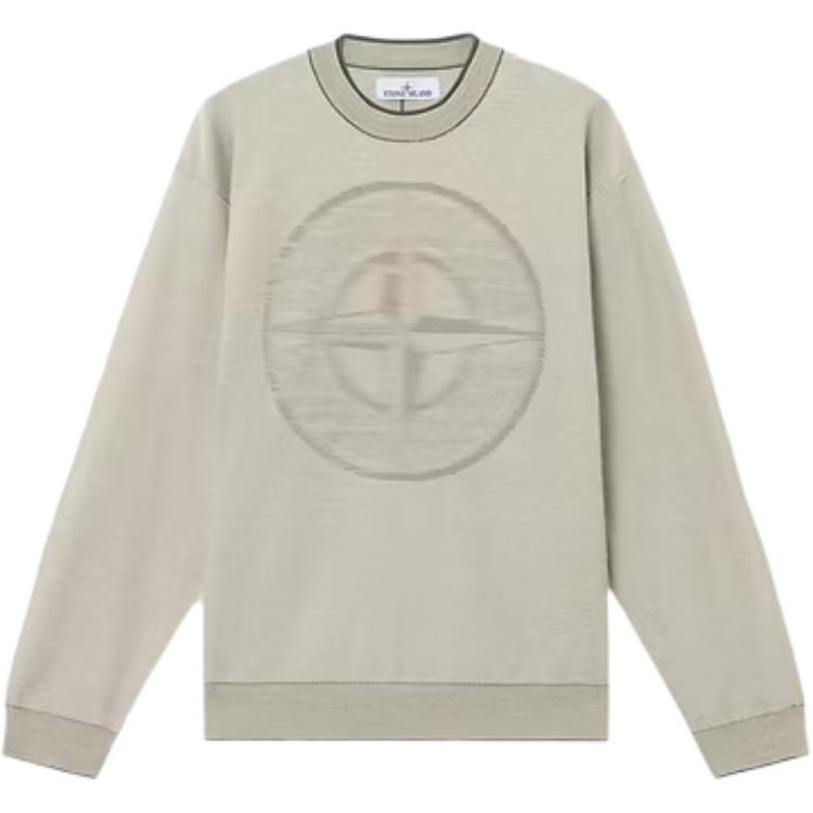 

Stone Island Round Neck Loose Fit Pullover Long Sleeve Sweatshirt Men sweatshirt Khaki K1S155100014S00A7-V0059 M