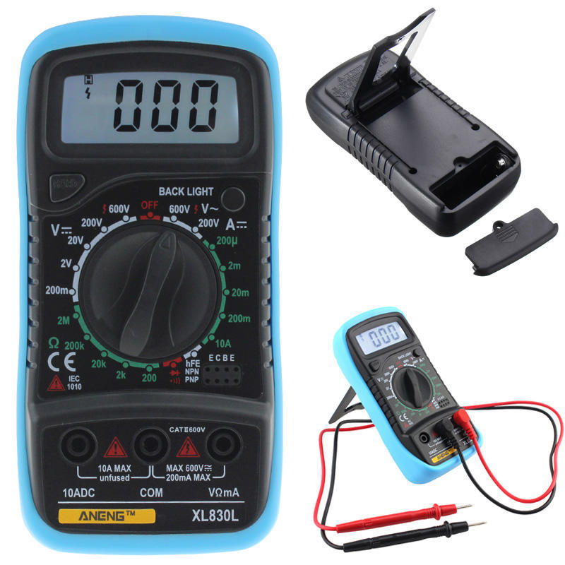 Buy XL830L Digital LCD Multimeter AC DC OHM Meter Voltage Current
