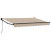 Retractable Awning Beige 3.5 X 2 M Polyester and Metal