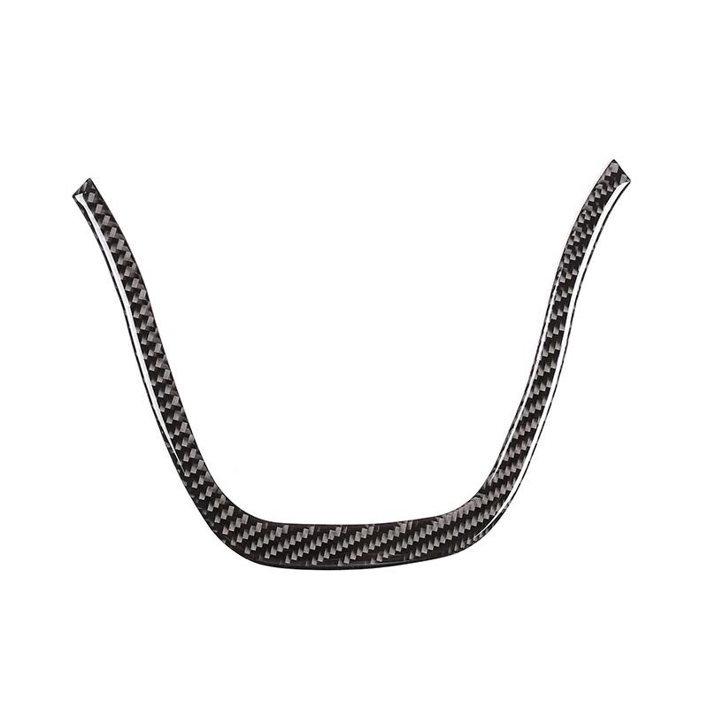 Car Carbon Fiber Interior Steering Wheel Panel Switch Button Cover Trim For VW Touareg 2011 2012 2013 2014 2015 2016 2017