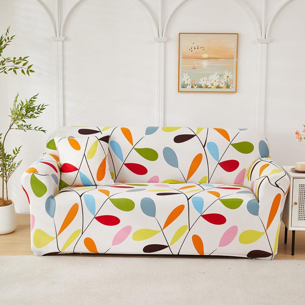Protector Cover High Elasticity Sofa Cover Removable Washable Sofa Protector Print Design Breathable Sofa Slipcover Bedroom 4300₽