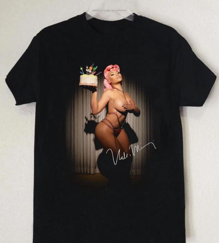 Rare Nicki Minaj Hip Hop Cotton Black All Size Unisex T-Shirt M