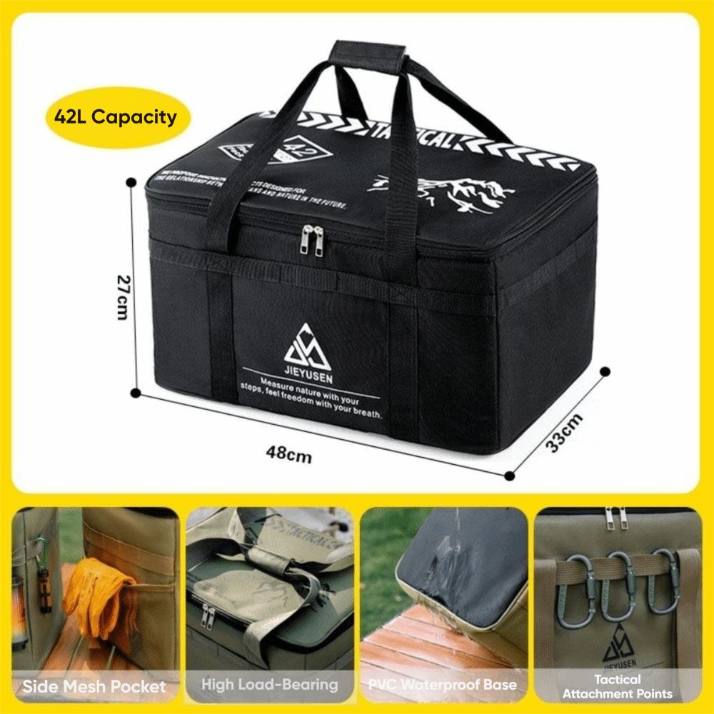 Large Capacity Camping Gear Organizer Portable Outdoor Equipment Bag Outdoor Camping