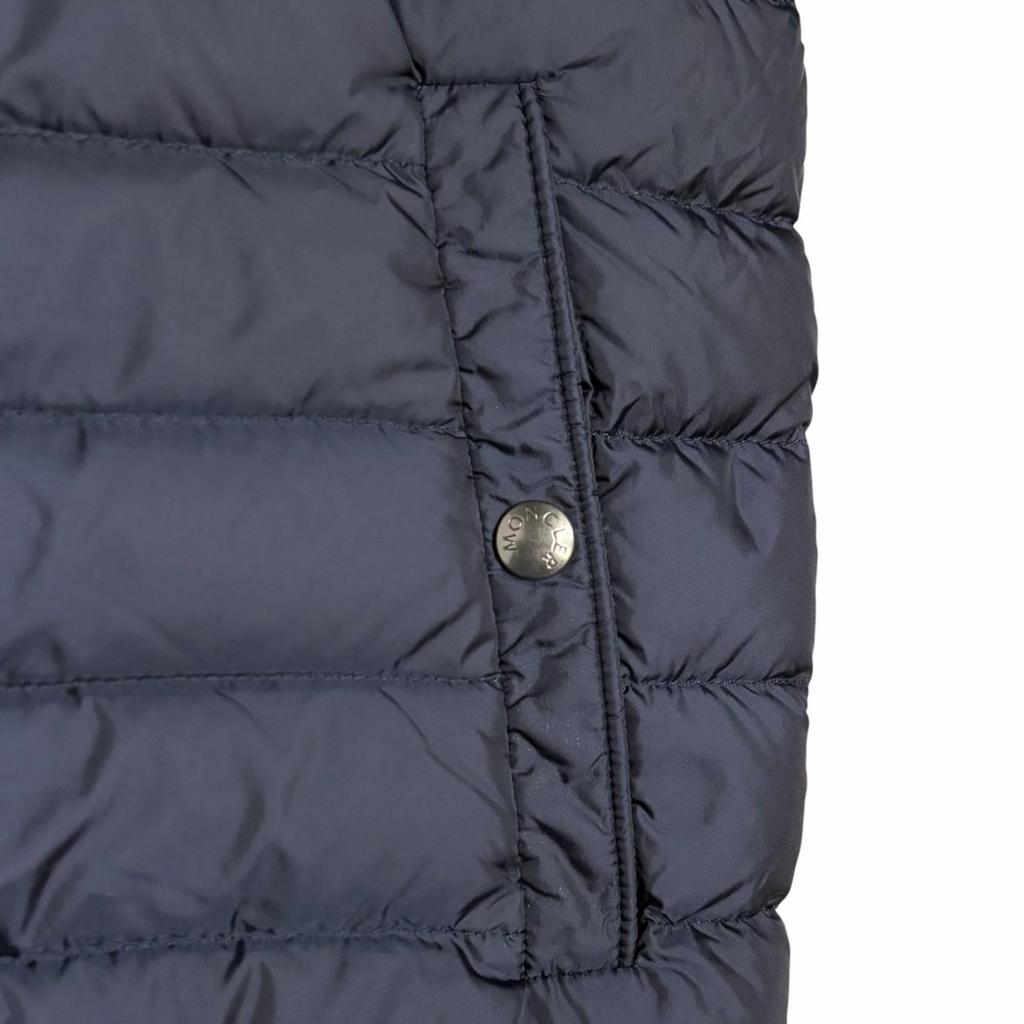 Moncler Down Knit Jacket Dark Navy Men's Size M Model C2091940280094789