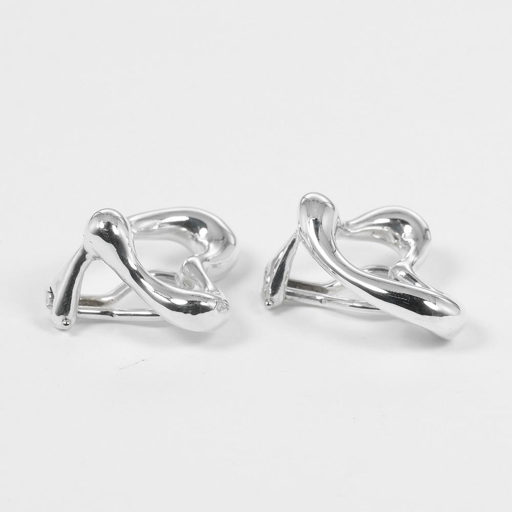 TIFFANY&Co. Offener Herz Ohrring Silber925 10,6g Damen Gebraucht