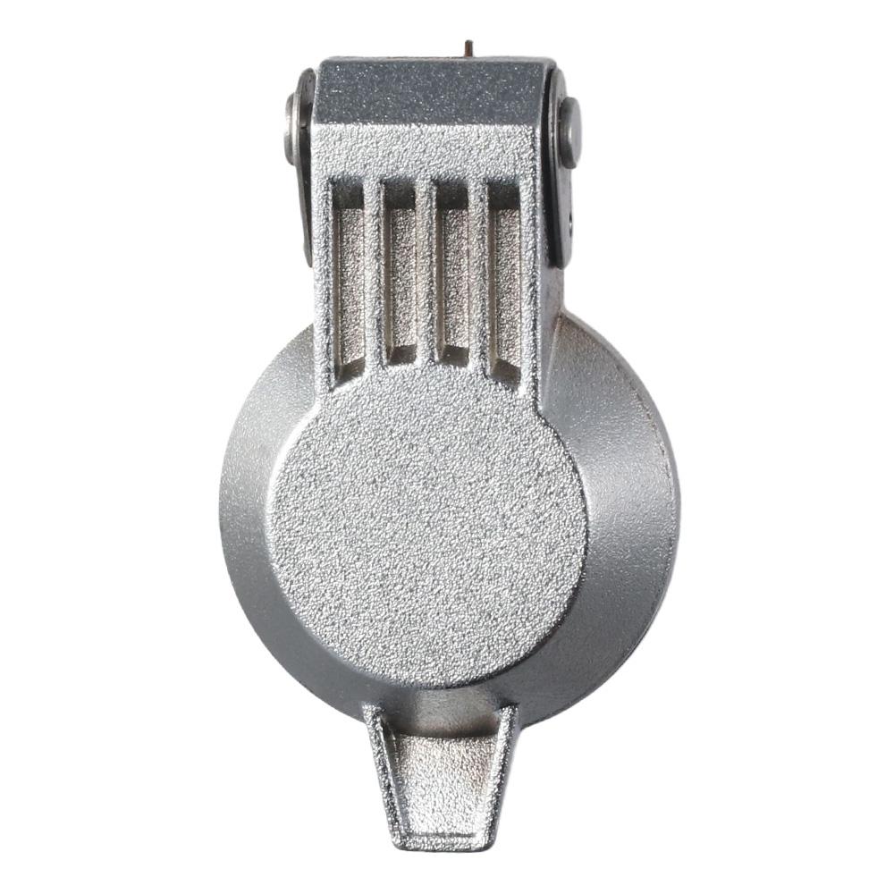 

Silver Metal Rain Cover 0.7×0.6inch Tool Box Lock Cam Lock Dust Cover Mechanical Equipment 1