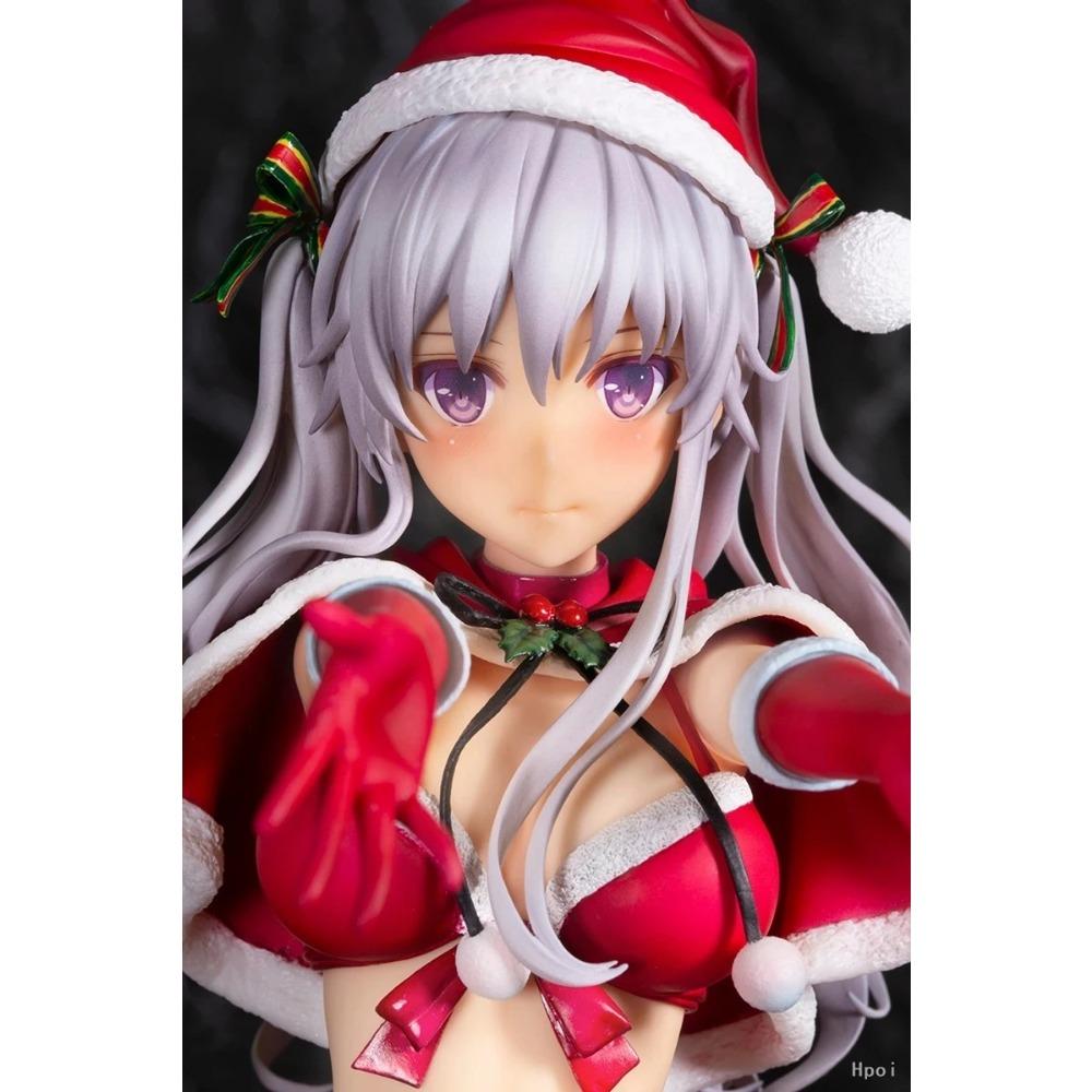 19CM Figurină Anime Hiiragi Snowflake Rochie de Crăciun cu Flori Model Jucărie Chiloți Misaki Kurehito Păpușă Jucărie Figura de Acțiune PVC