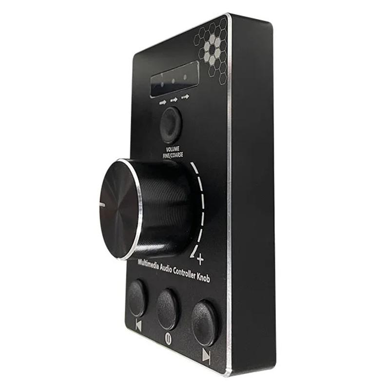 U8 Multimedia Volume Control Knob for Mac/Win 10/8/7 Aluminum Alloy Audio Adjuster with Mute Function