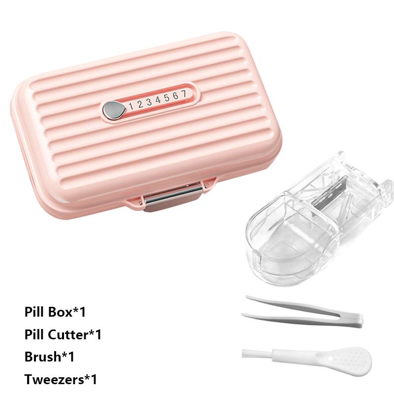Portable Mini Pill Box Fashion Vitamin Pills Box Storage Box Pill Container Medical Kits For Health Travel Outdoor Supplies