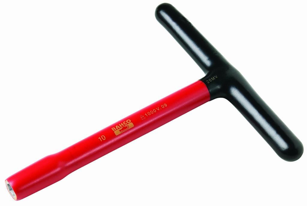 BAHCO Insulated T-Socket Wrench, 1000V Insulated T-Socket Handle, 20mm, 28MV-20