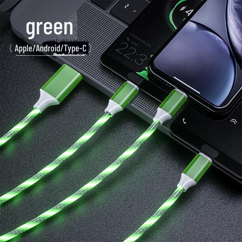 Colorful Luminous Fast Charging Cable - Compatible with Apple, Android, Huawei