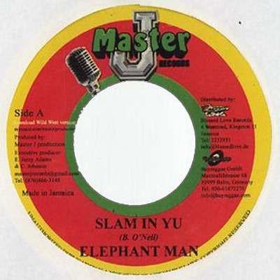 7inch Record ELEPHANT MAN / HIT LIST - Slam In Yu / Roll Up  NONE Master J Record 2007 Jamaica Reggae, Ska & Dub Used