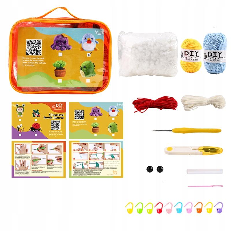 Crochet Kit Complete Diy Gift Kids Plant