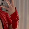 Erotic Patent Leather Leaky Finger Short Gloves Halloween Gloves Cosplay Costume Punk Style Performance Gloves