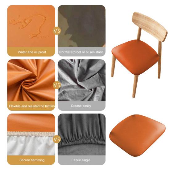 Vodotěsný potah na sedák židle Jednobarevný Šetrný k pokožce Odolný proti opotřebení Odolný proti oleji Univerzální Snadná instalace Ochranný potah na jídelní židli