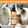 BUY 1 GET 2 FREE KineShineX Pet Coat Conditioning Spray for Dogs & Cats - Non-Greasy Hair Softening, Shinier Fur & Leave-In Detangling Care
