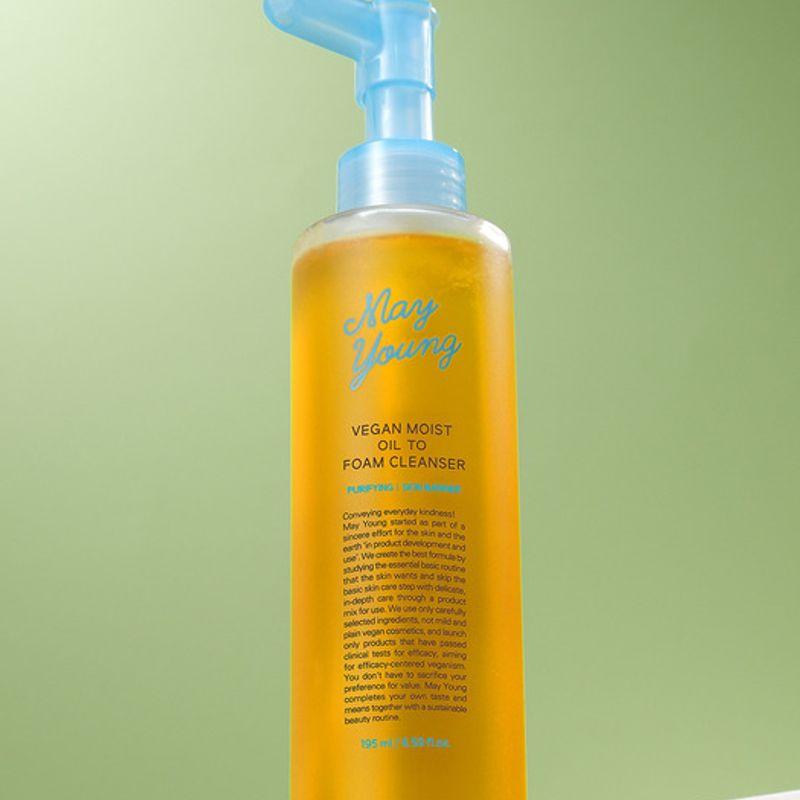 Mayyoung Vegan Moist Cleansing Oil to Foam Cleanser 195ml Cleansing Oil-to-Foam Single Product