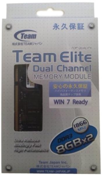 

Team Memory 240pin DDR3 1866MHz 8GBx2 Disc Memory TED316G1866C13DC Long-DIMM