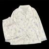 Blue Small Orchid Noble Sweet Women's Lace Pajamas French Lazy Elegant Aesthetics Sleepwear  Autumn Casual Nightgown