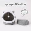 Warm Cat Nest Bed Kitten House Winter Sleeping Bed Dog Kennels AntiSlip Round Bed with Detachable Cushion Cat Rest House