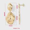 High-End French Style Irregular Earrings for Women - Elegant and Versatile