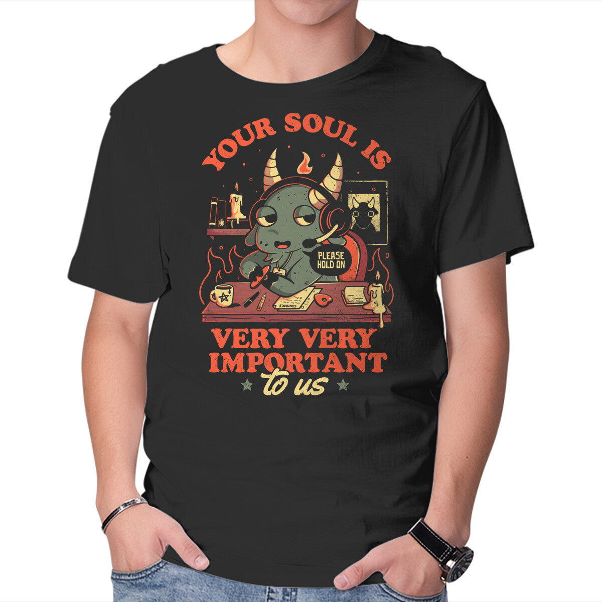 Unisex Crew Neck T-Shirt Your Soul Is Important Graphic Short Sleeve Casual Tee XL