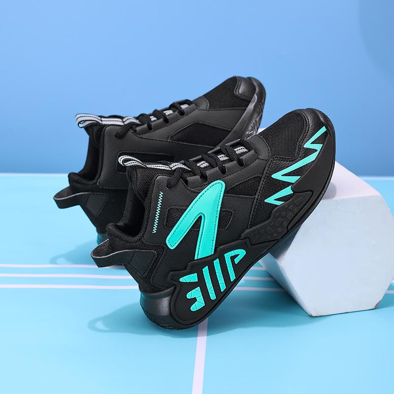 2025 Basketball Shoes Teen Boys Spring Children's Sports Shoes Running Mesh Breathable Lightweight Versatile Running Shoes