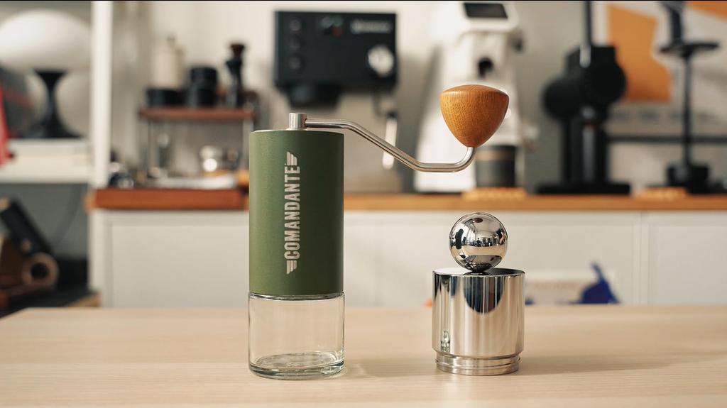 CafeSing COD Ball Grip and Container, All Stainless Steel, Fits Comandante C40 MK3 MK4 C60 Hand Grinders