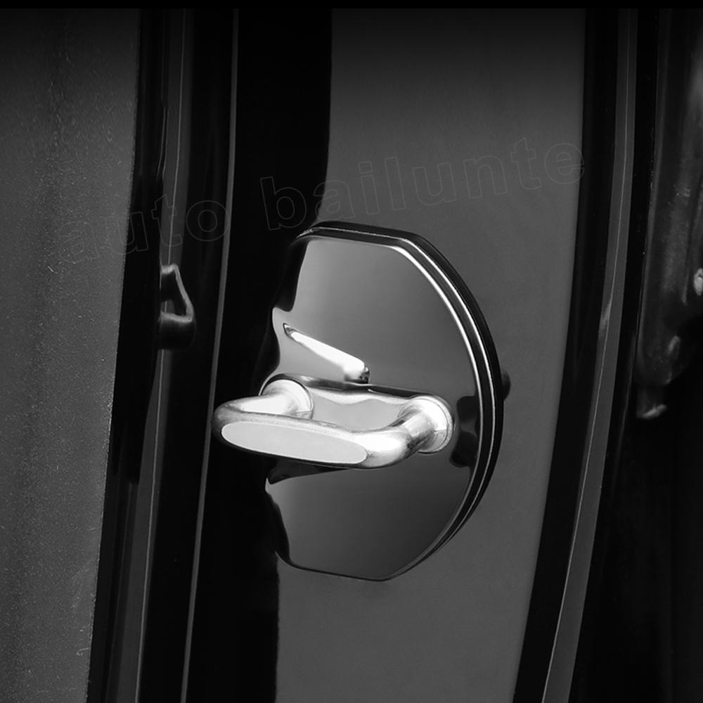 For Tesla Model 3 Model Y 4Pcs Door Lock Cover Protector Latches Door Stopper Covers Set 4 Interior